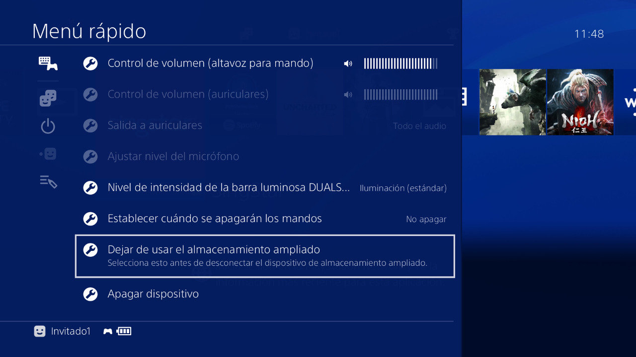 Disco duro externo en PS4