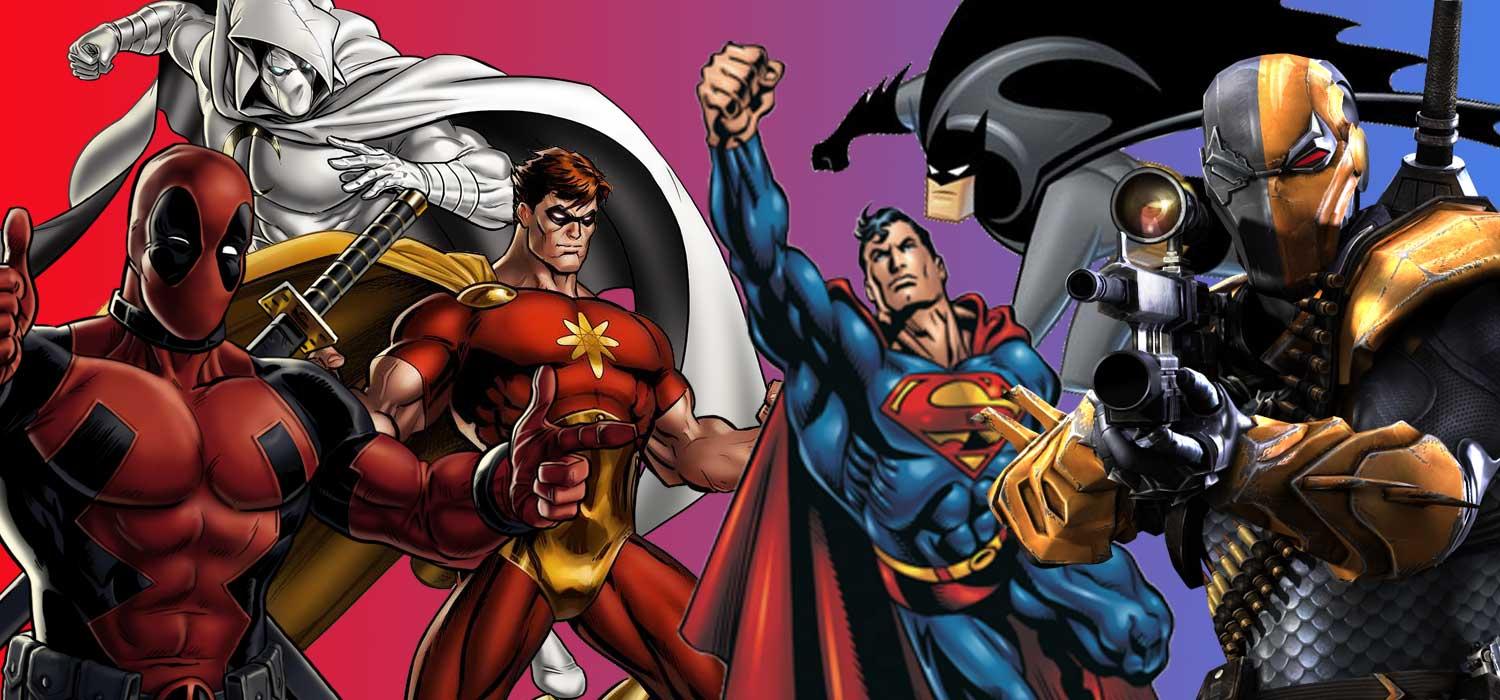 Superhéroes iguales DC Marvel